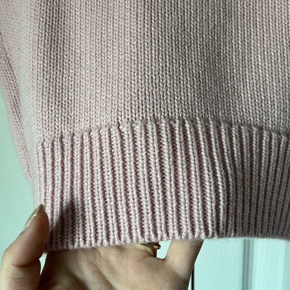 🌸 Aritzia Wilfred - Merino Wool Blend Fitted Sweater Vest, High Neck - Pink - Picture 3 of 8